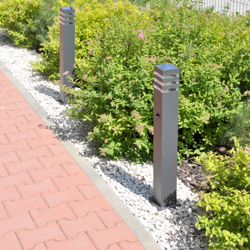 Outdoor lamp with sensor TEKSAS 1xE27/12W/230V IP44 74 cm anthracite