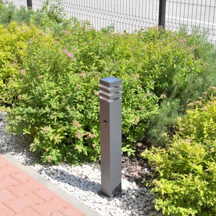 Outdoor lamp with sensor TEKSAS 1xE27/12W/230V IP44 74 cm graphite