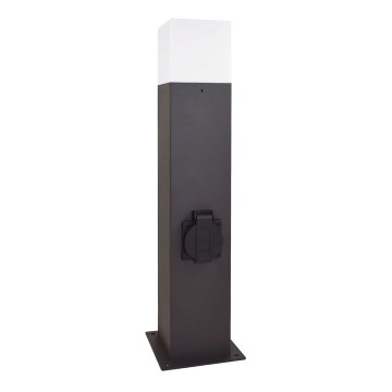Outdoor lamp with socket NEW YORK 1xE27/12W/230V IP44 44 cm graphite