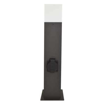 Outdoor lamp with socket NEW YORK 1xE27/12W/230V IP44 44 cm graphite