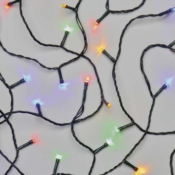 Outdoor LED Christmas String Lights, 120 LEDs / 8 Modes, 17 m, IP44, Multicolor