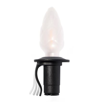 LED outdoor extension string CONE FILAMENT 20xE10 14m multicolour/warm white IP44, Made in the Czech Republic