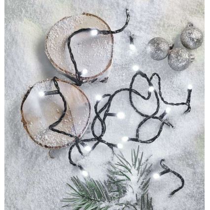 Outdoor LED string lights, 180 LEDs — 8 modes, 23 m, IP44, cool white