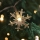 Outdoor LED string lights, 20 LEDs, battery-powered (2xAA), 2.2 m, IP44, warm white, snowflake design