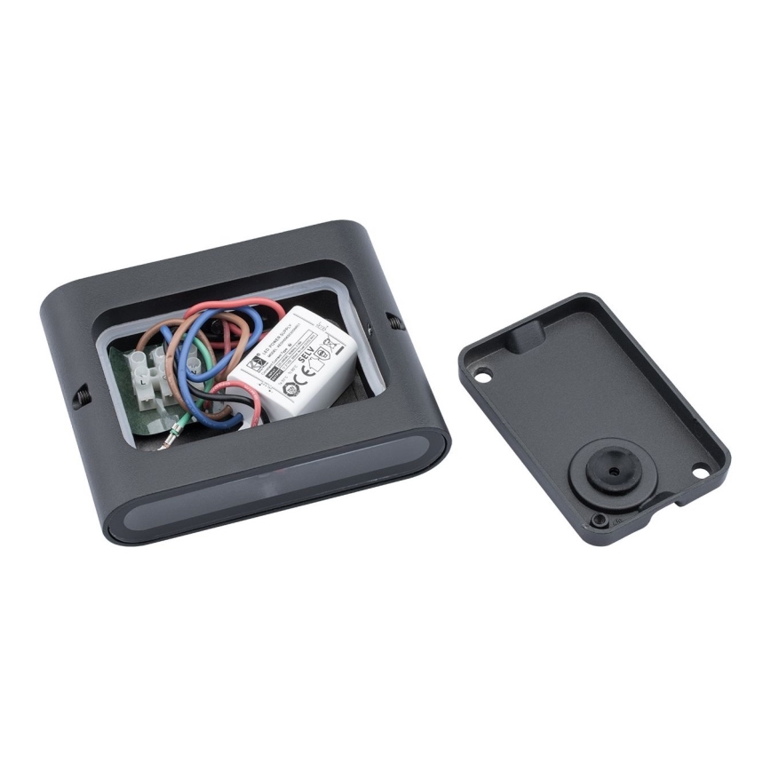 Outdoor LED wall light FLOW 2xLED/3W/230V IP54 black