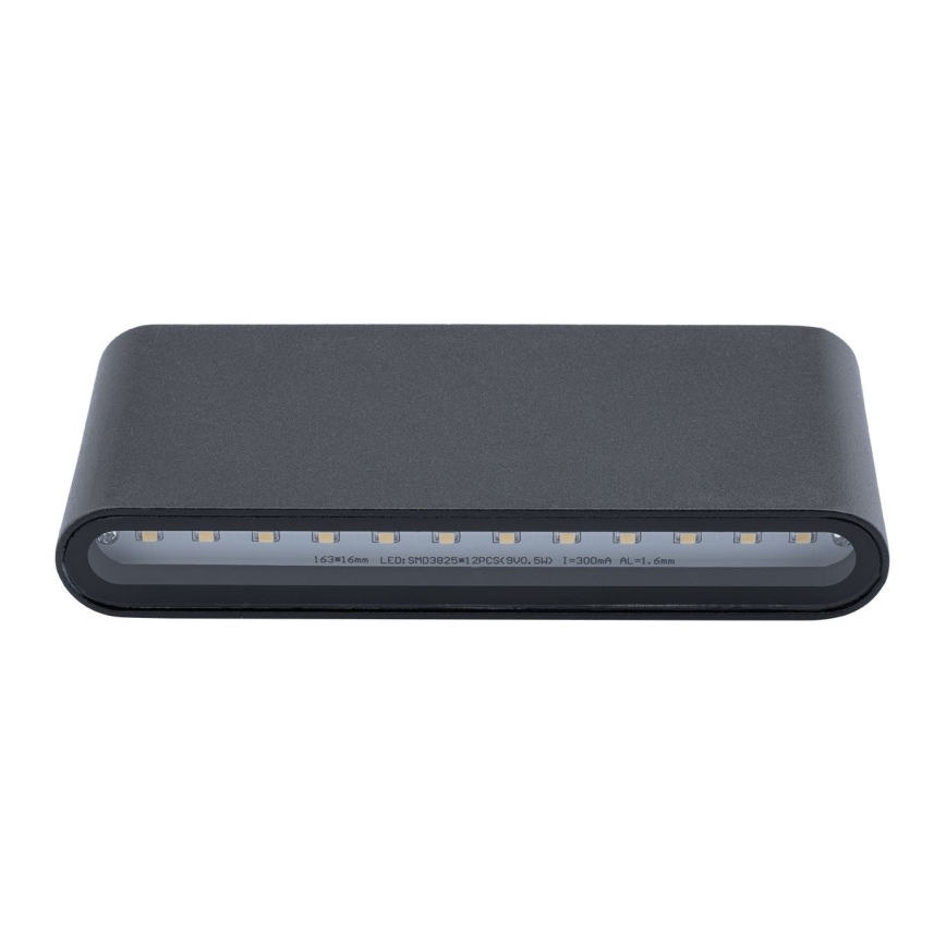 Outdoor LED wall light FLOW LED/6W/230V IP54 black