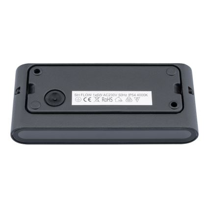 Outdoor LED wall light FLOW LED/6W/230V IP54 black