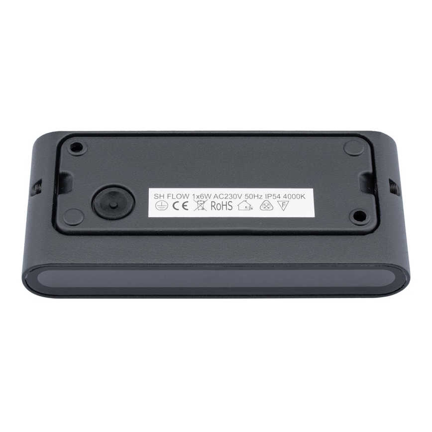 Outdoor LED wall light FLOW LED/6W/230V IP54 black