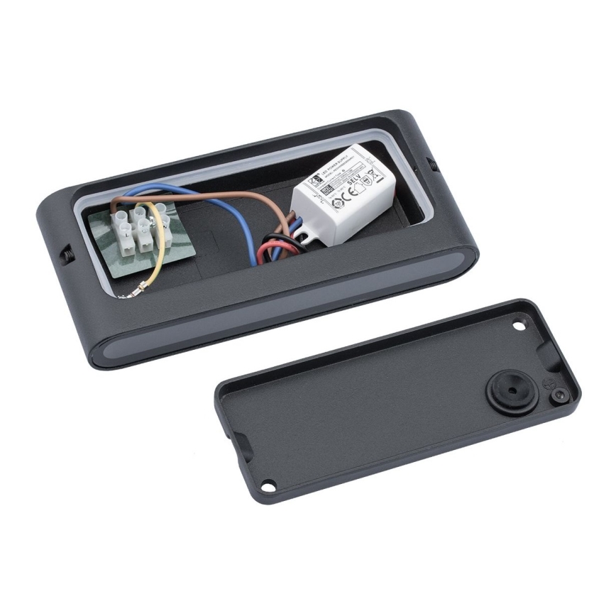 Outdoor LED wall light FLOW LED/6W/230V IP54 black