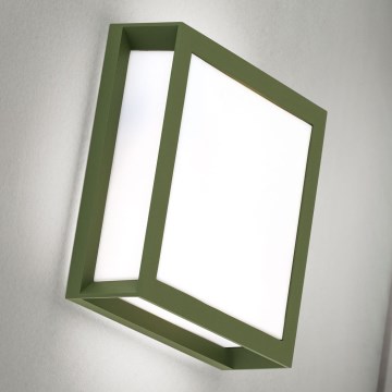Outdoor light HENRY 2xE27/15W/230V 26x26 cm IP44 green