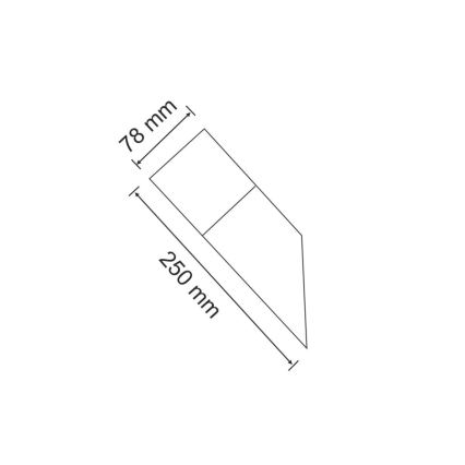 Outdoor light NEW YORK 1xE27/40W/230V IP44 graphite