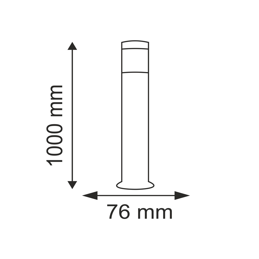 Outdoor light OSLO 1xE27/10W/230V 1000mm IP44