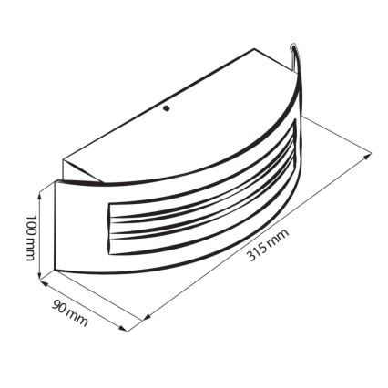 Outdoor light SITOM 1xE27/14W/230V IP44