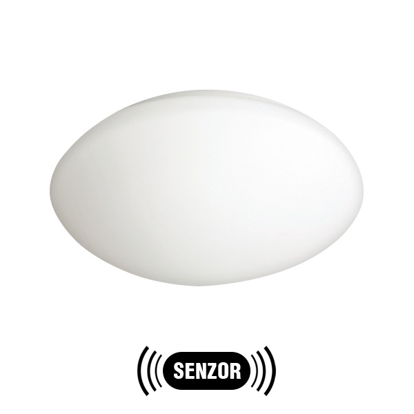 Outdoor light with a sensor PETRA 1xE27/60W/230V opal glass IP44