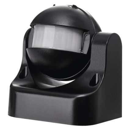 Outdoor motion sensor PIR B 180° 1200W/230V IP44 black
