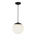 Outdoor pendant light on cable 1x E27/60W/230V Ø 20 cm IP44 black