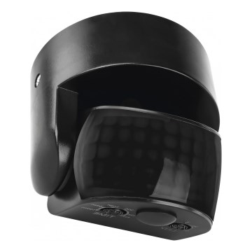 Outdoor PIR motion and dusk sensor, 1200W/230V, IP65, Black
