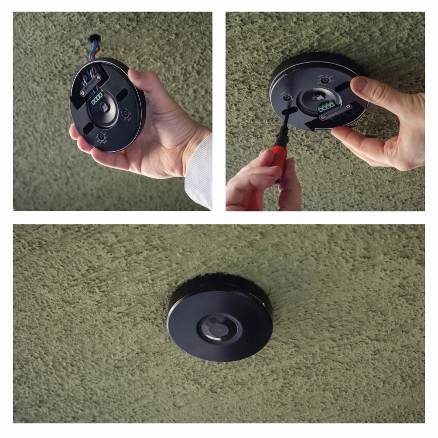 Outdoor PIR motion and dusk sensor, 2000W/230V, IP65, Black