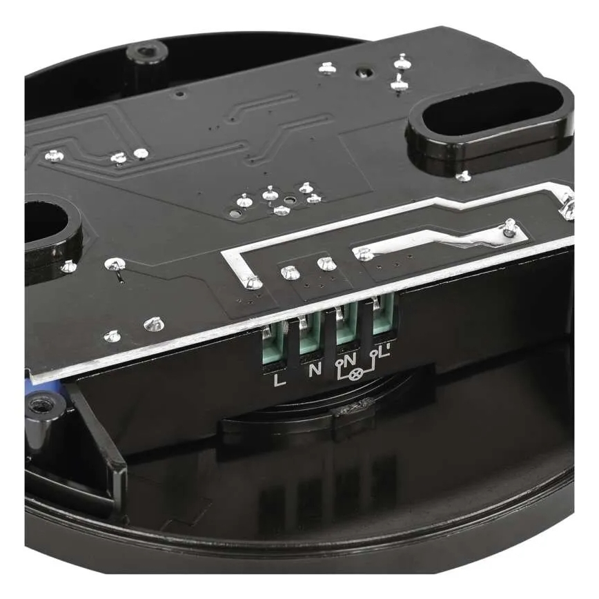 Outdoor PIR motion and dusk sensor, 2000W/230V, IP65, Black