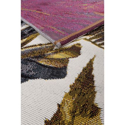 Outdoor rug CAPPUCCINO 80x165 cm gold/grey