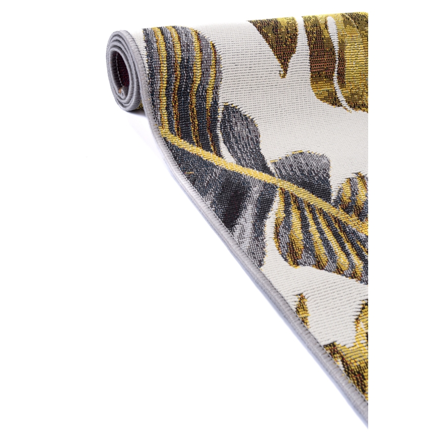 Outdoor rug CAPPUCCINO 80x165 cm gold/grey