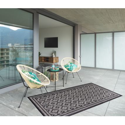 Outdoor rug EXPRESS NEW OUTDOOR 120x160 cm Anthracite/Grey