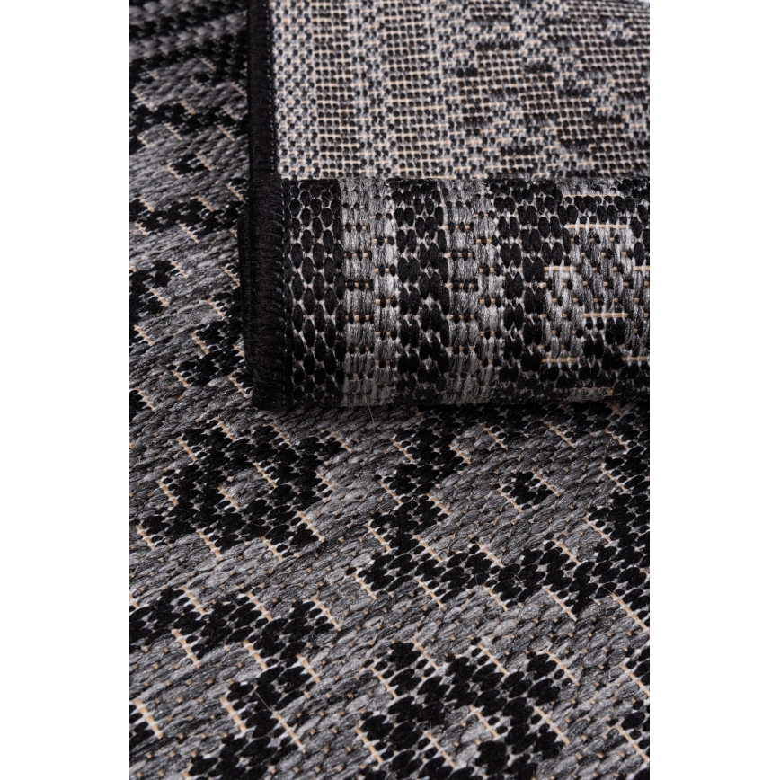 Outdoor rug EXPRESS NEW OUTDOOR 120x160 cm Anthracite/Grey