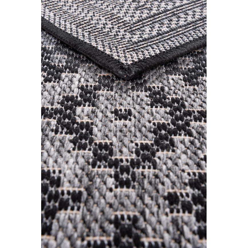 Outdoor rug EXPRESS NEW OUTDOOR 120x160 cm Anthracite/Grey