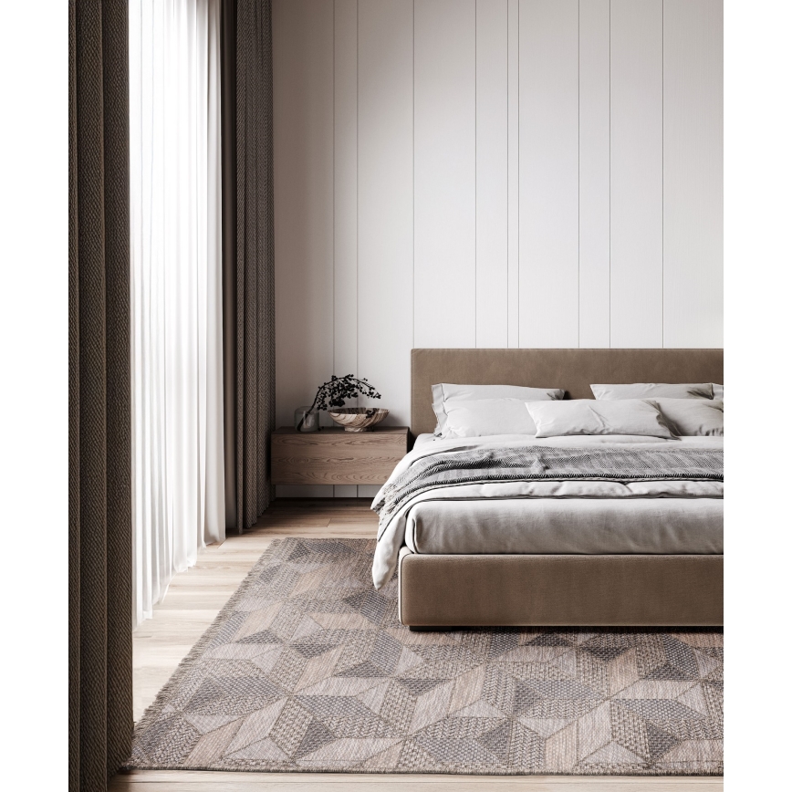 Outdoor rug ORIA 160x220 cm grey/beige