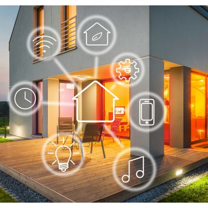 Outdoor smart camera LED/230V/Wi-Fi
