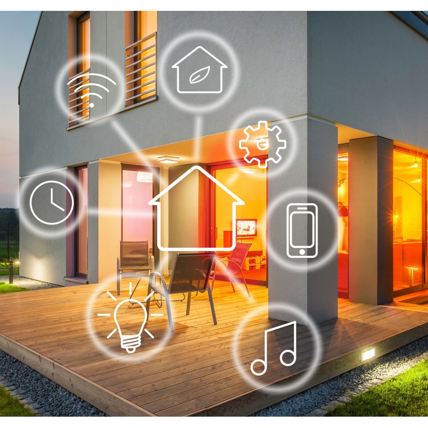 Outdoor smart camera LED/230V/Wi-Fi