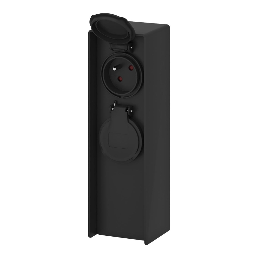Outdoor socket column 2Z 230V IP44