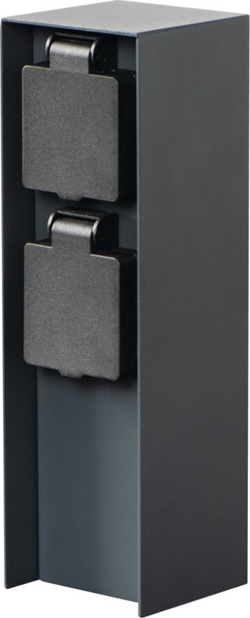 Outdoor socket column DASTO 2Z Type E 230V IP44 anthracite