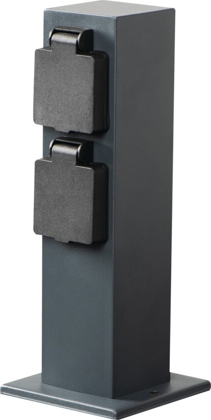 Outdoor socket column NASTO 2Z Type E 230V IP44 anthracite