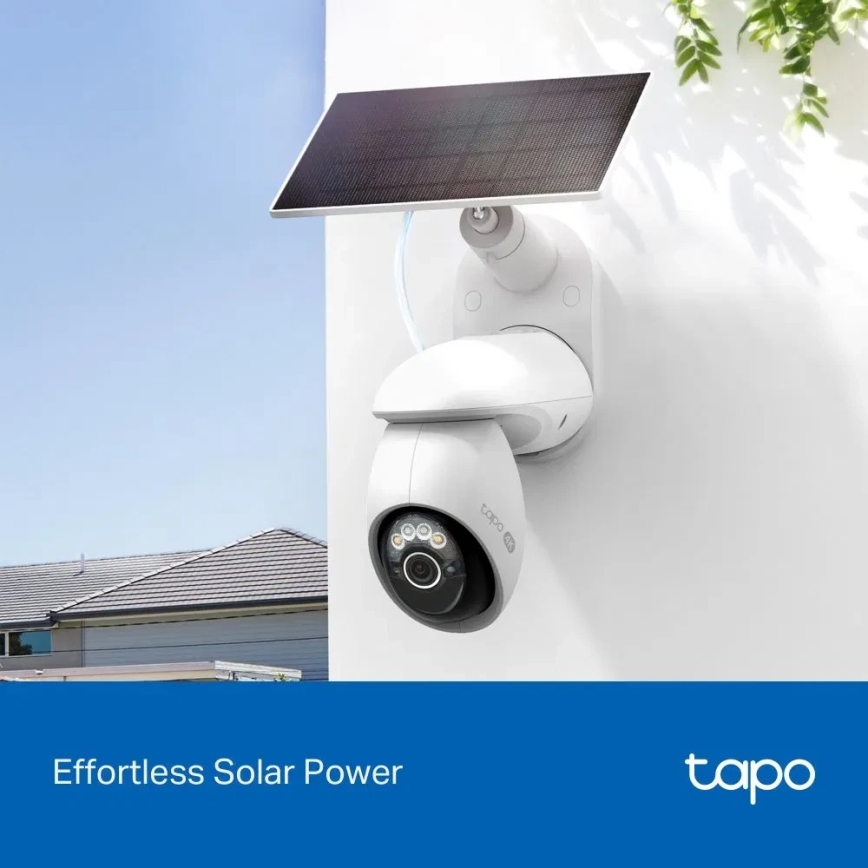 Outdoor Solar-Powered Wi-Fi Camera, IP65