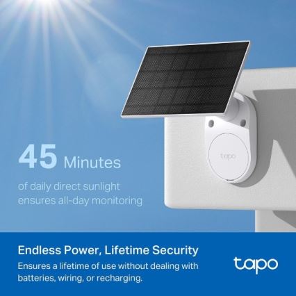 Outdoor solar Wi‑Fi camera, IP65-rated