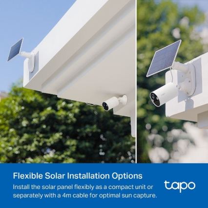 Outdoor solar Wi‑Fi camera, IP65-rated