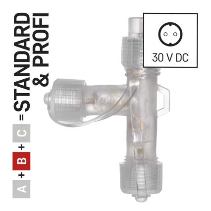 Outdoor splitter for connecting chains IP44