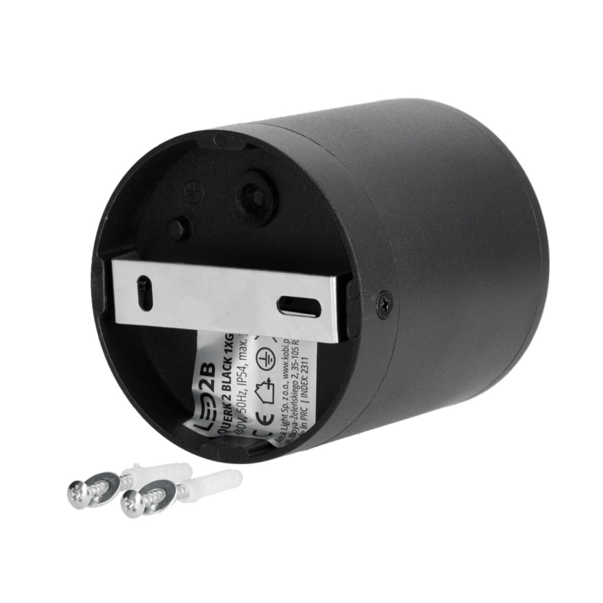 Outdoor spotlight 1xGU10/35W/230V IP54 round black