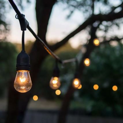 Outdoor STRING string lights 15m 15xE27/25W/230V IP54