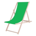 Outdoor sun lounger, green/beech
