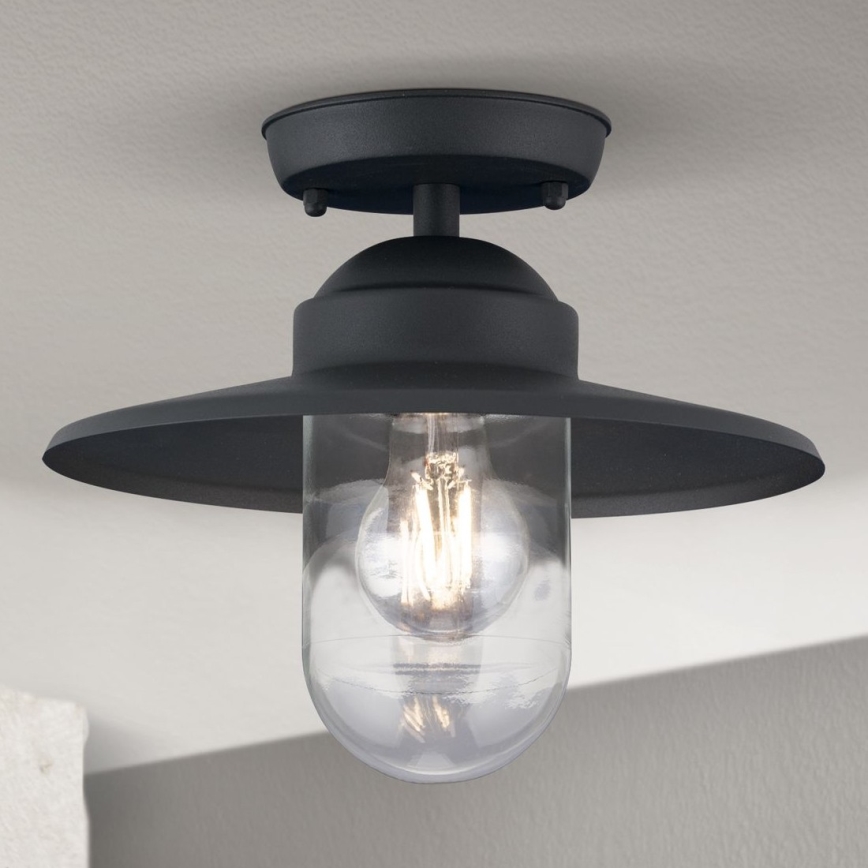 Outdoor surface-mounted chandelier EDWARD 1xE27/60W/230V IP44 black