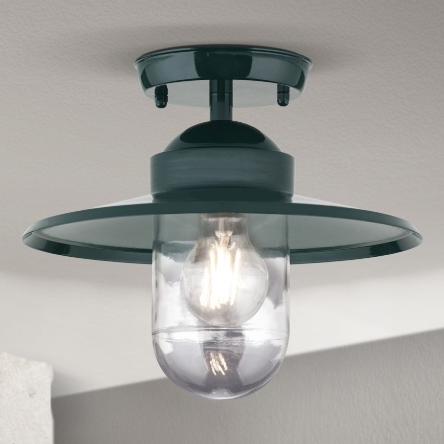 Outdoor surface-mounted chandelier EDWARD 1xE27/60W/230V IP44 green