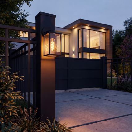 Outdoor wall lamp 1xE27/25W/230V IP54 black