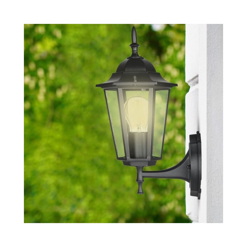 Outdoor wall lamp 1xE27/40W/230V IP44 black