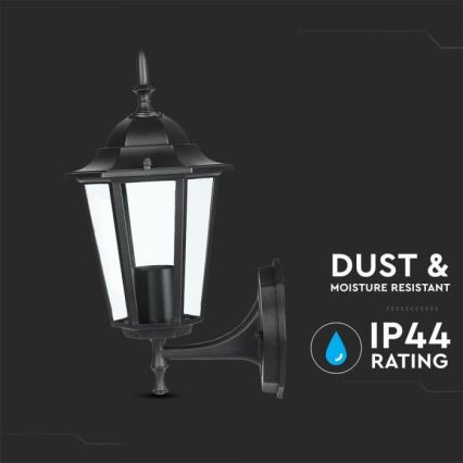 Outdoor wall lamp 1xE27/40W/230V IP44 black