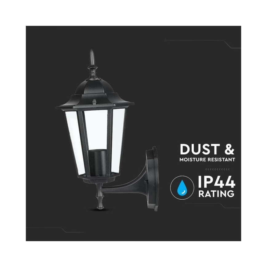 Outdoor wall lamp 1xE27/40W/230V IP44 black