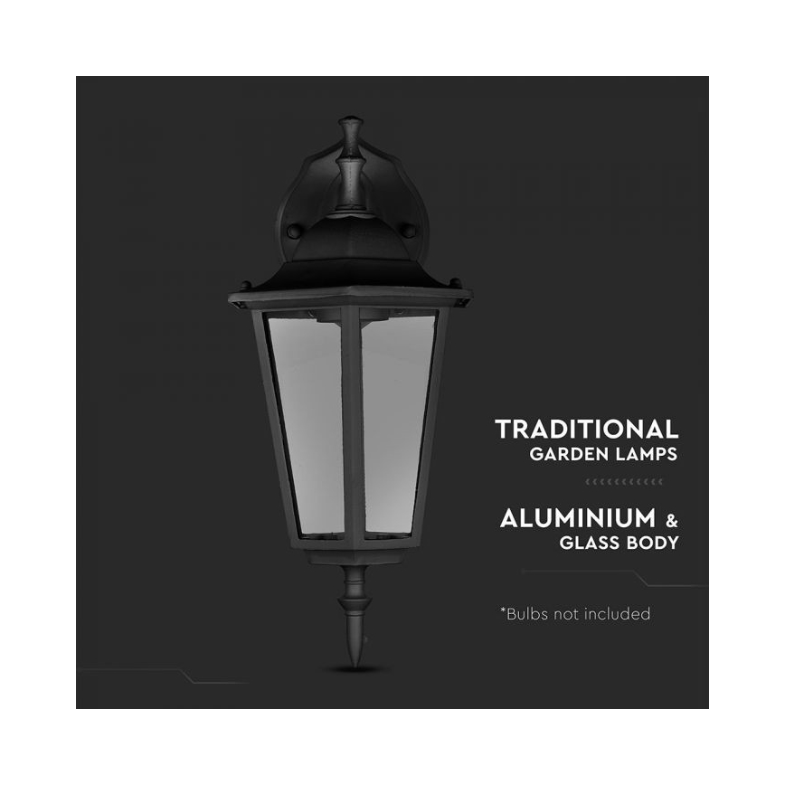 Outdoor wall lamp 1xE27/40W/230V IP44 black