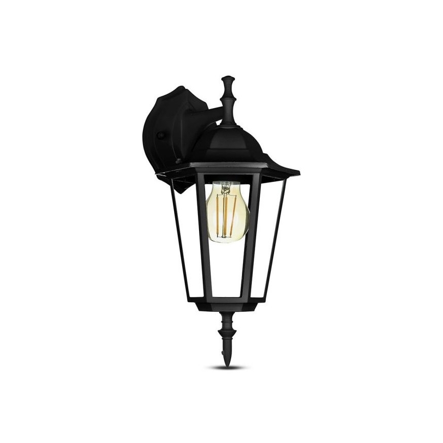 Outdoor wall lamp 1xE27/40W/230V IP44 black