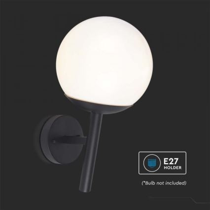 Outdoor wall lamp 1xE27/60W/230V IP44 black
